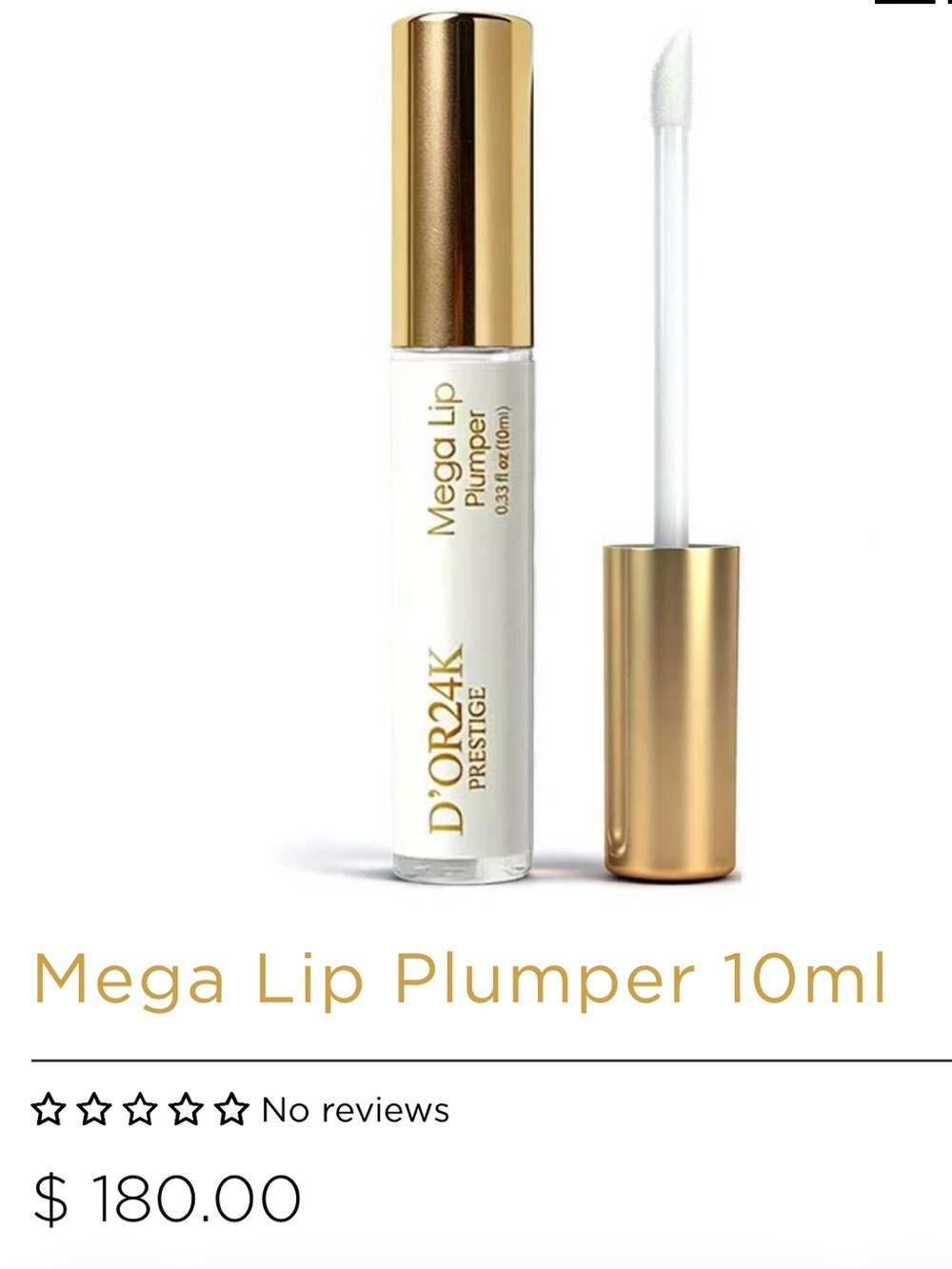 D’or24kt Mega Lip Plumper — Clear